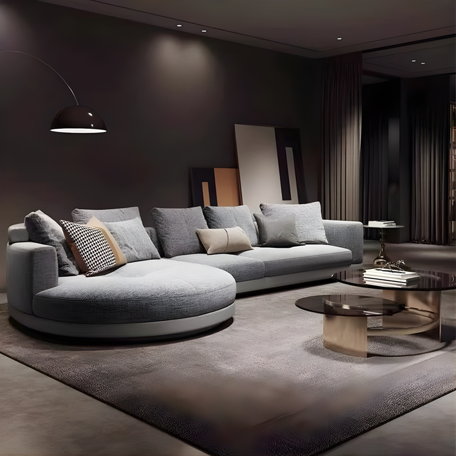 MEROVE Modern Curved Designer Sofa - Urban Mood Singapore