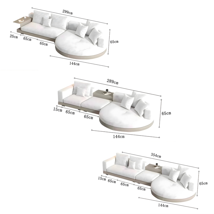 MEROVE Modern Curved Designer Sofa - Urban Mood Singapore