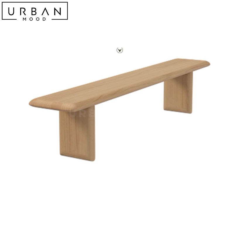 MESCAL Japandi Solid Wood Dining Table