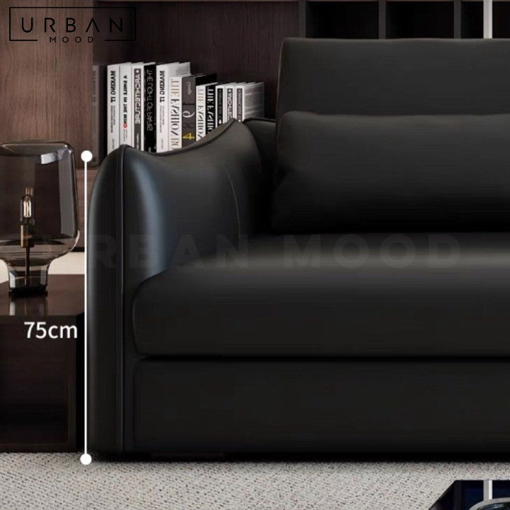 WALLY Modern Leather Sofa