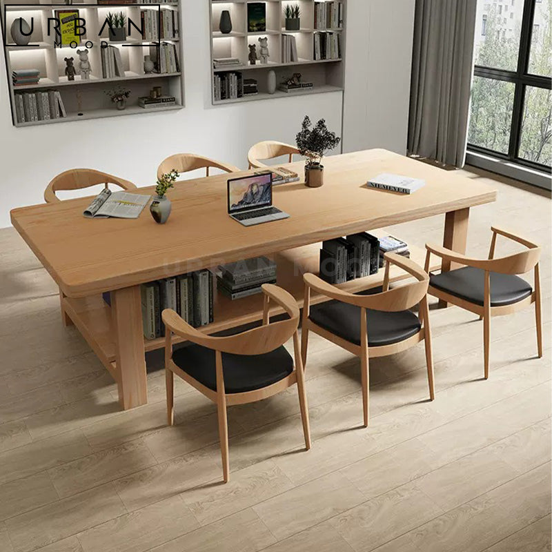 MICHAEL Scandinavian Solid Wood Dining Table
