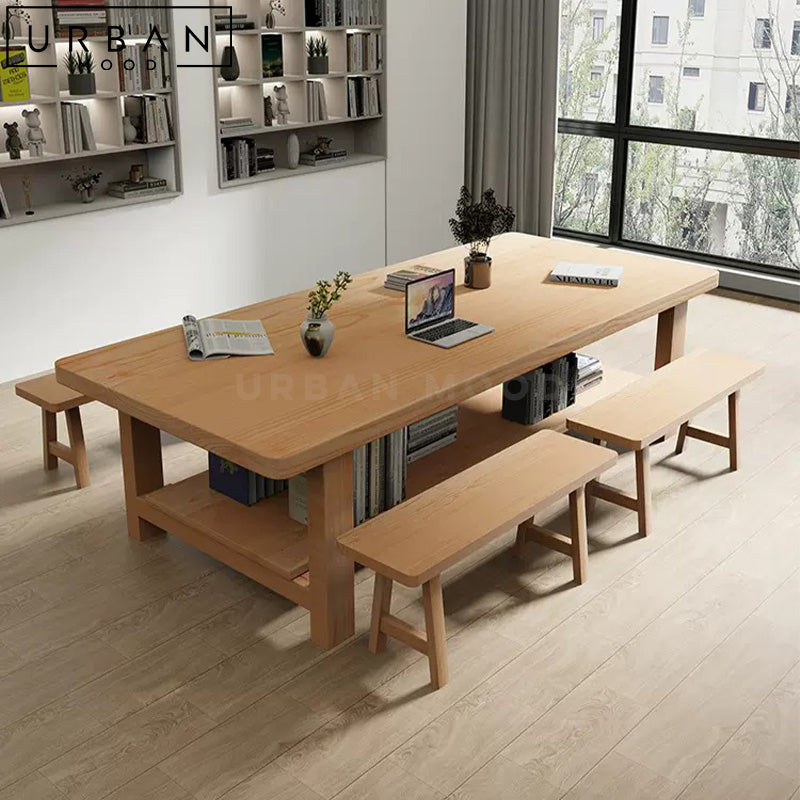 MICHAEL Scandinavian Solid Wood Dining Table – Urban Mood