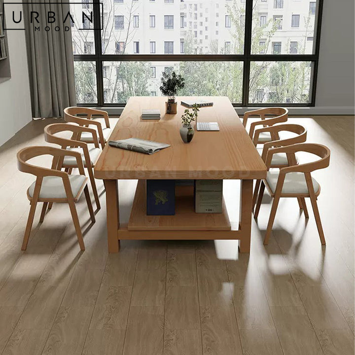 MICHAEL Scandinavian Solid Wood Dining Table