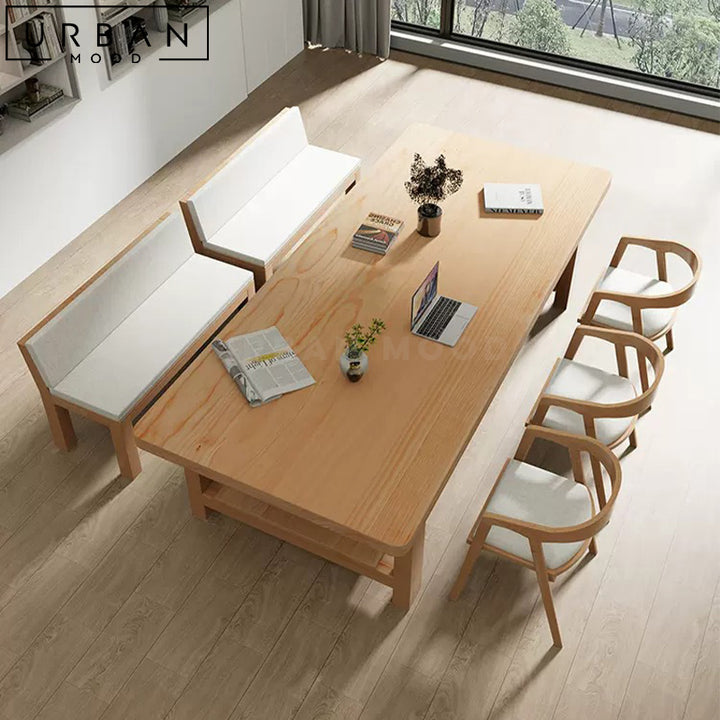 MICHAEL Scandinavian Solid Wood Dining Table