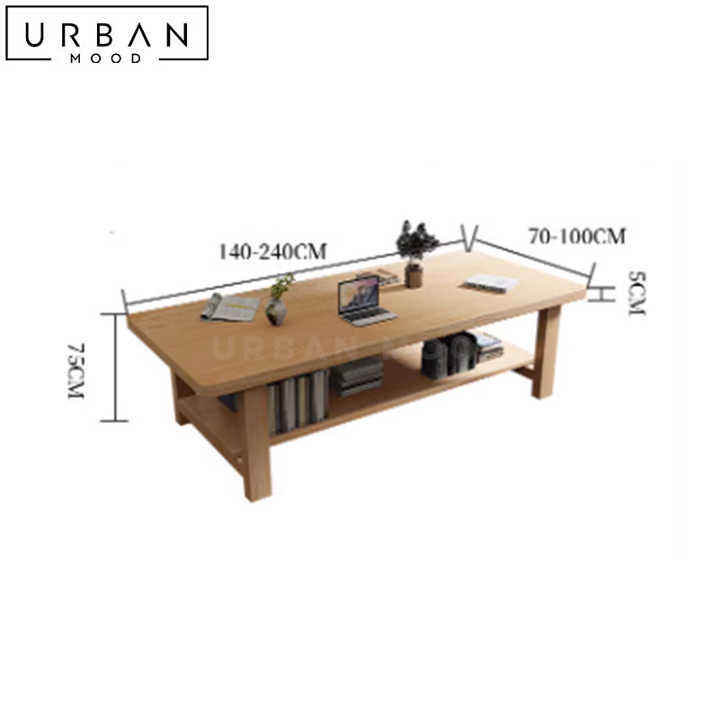 MICHAEL Scandinavian Solid Wood Dining Table