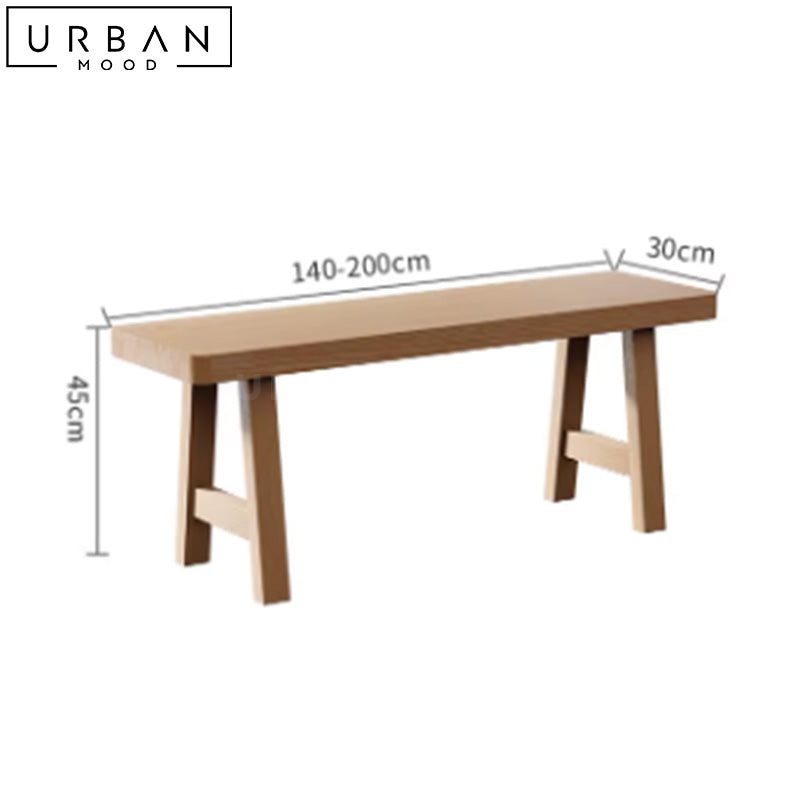 MICHAEL Scandinavian Solid Wood Dining Table