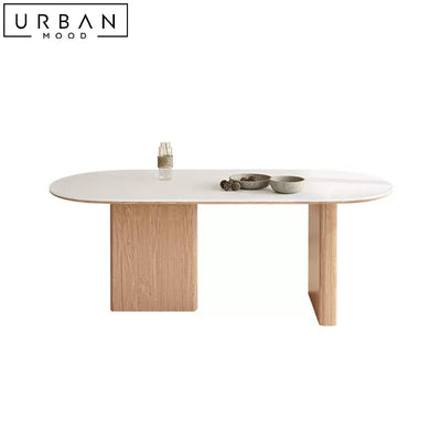 MICHEL Japandi Sintered Stone Dining Table