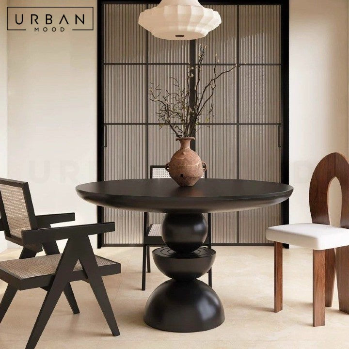 MICI Modern Solid Wood Round Dining Table