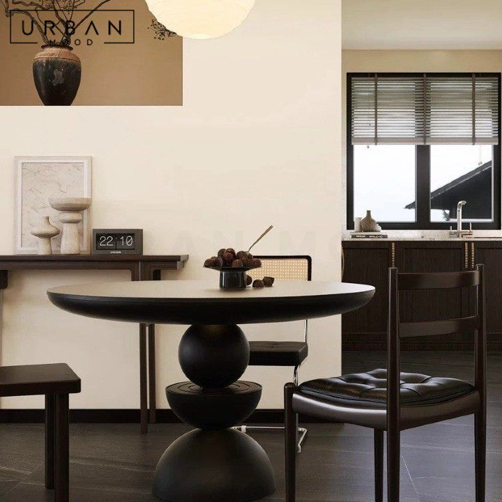 MICI Modern Solid Wood Round Dining Table