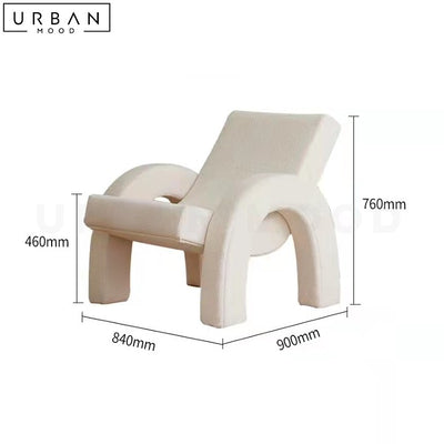 MIKAEL Modern Boucle Leisure Chair