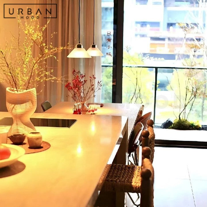 MILADA Rustic Rattan Bar Stool