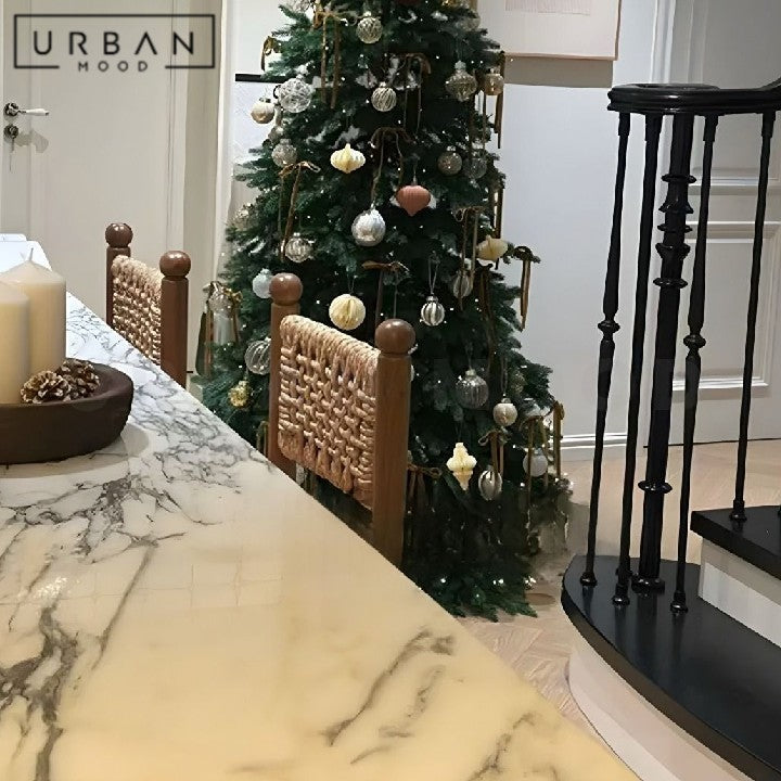 MILADA Rustic Rattan Bar Stool