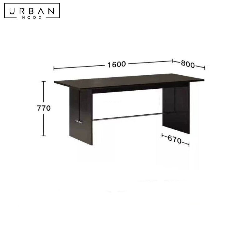 MILETIC Modern Solid Wood Dining Table