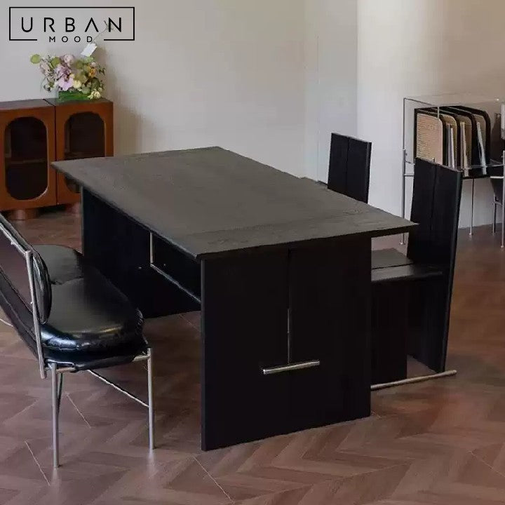 MILETIC Modern Solid Wood Dining Table