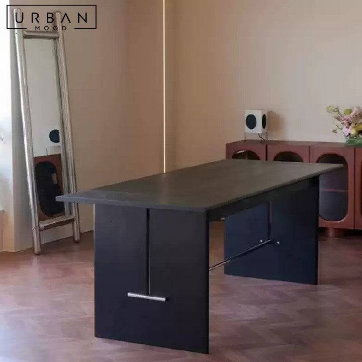 MILETIC Modern Solid Wood Dining Table