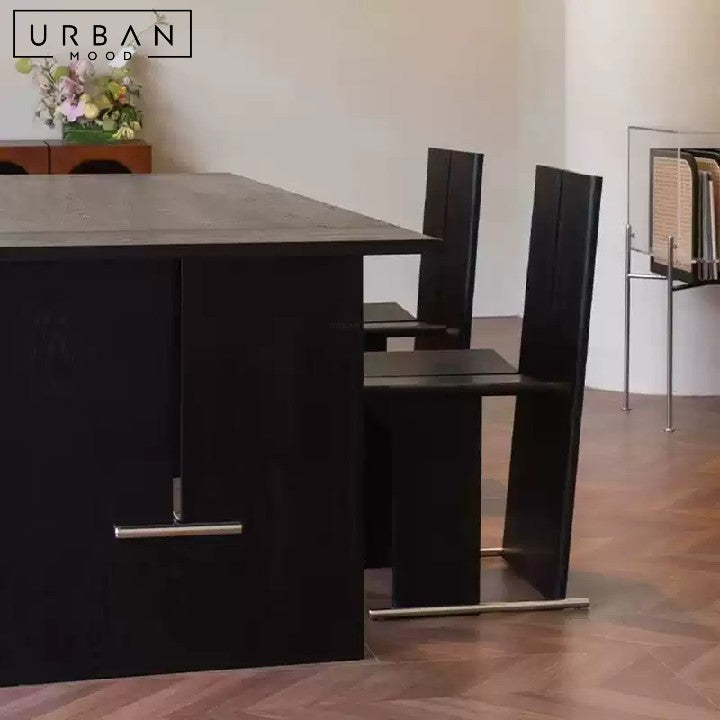 MILETIC Modern Solid Wood Dining Table