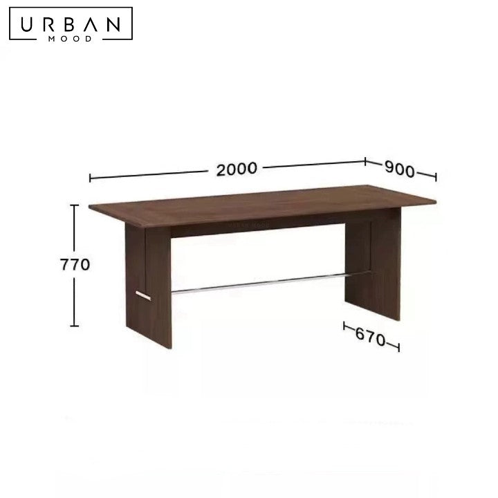 MILETIC Modern Solid Wood Dining Table
