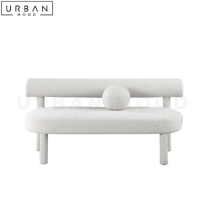 MINI Modern Boucle Dining Bench