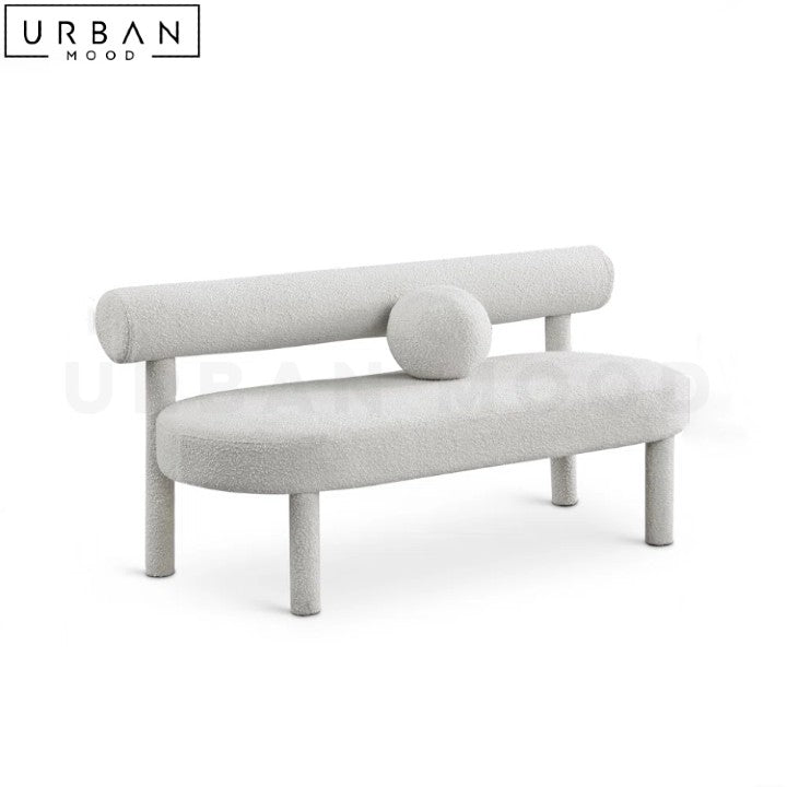 MINI Modern Boucle Dining Bench