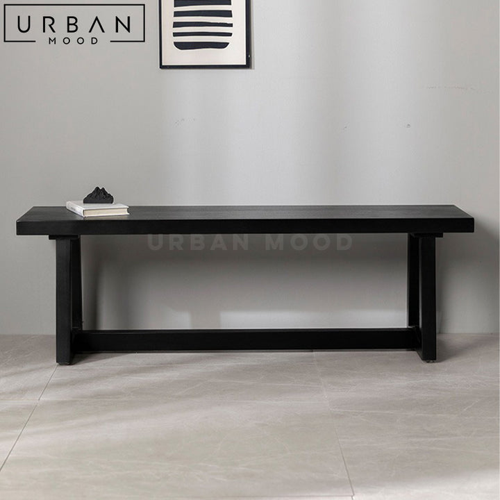 MINER Modern Solid Wood Bench