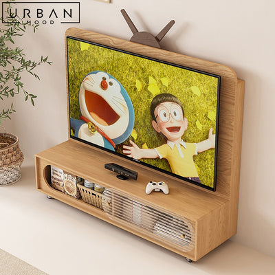 MINIS Japandi Mobile TV Console