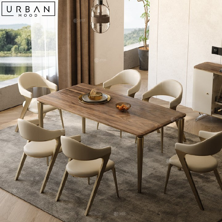 MIRELI Modern Solid Wood Dining Table