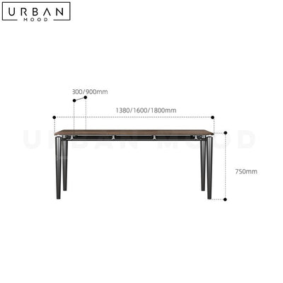 MIRELI Modern Solid Wood Dining Table