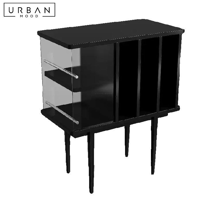 MISHRA Modern Solid Wood Side Cabinet