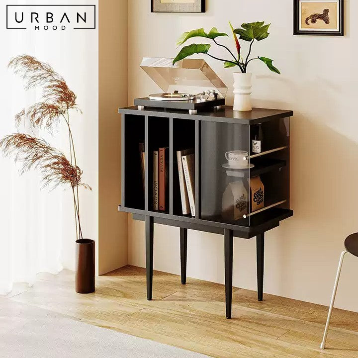 MISHRA Modern Solid Wood Side Cabinet