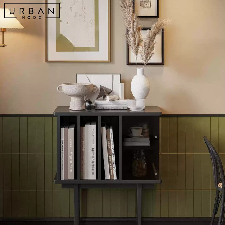 MISHRA Modern Solid Wood Side Cabinet