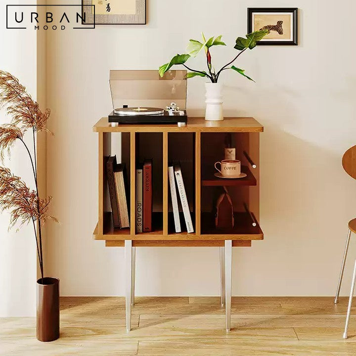 MISHRA Modern Solid Wood Side Cabinet