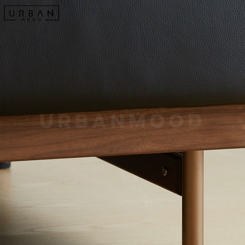 MOCA Japandi Leather Sofa