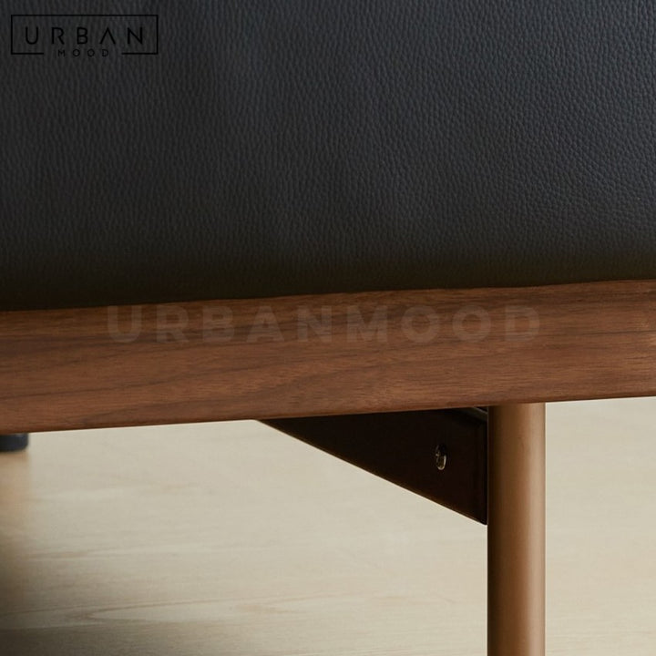 MOCA Japandi Leather Sofa