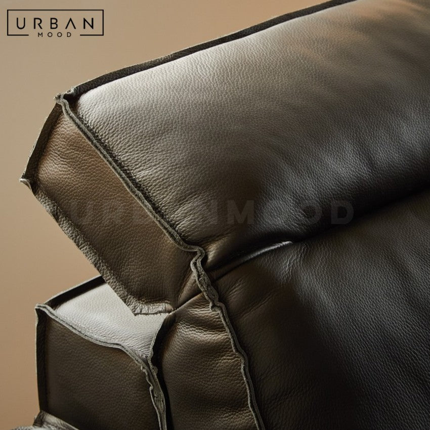 MOCA Japandi Leather Sofa