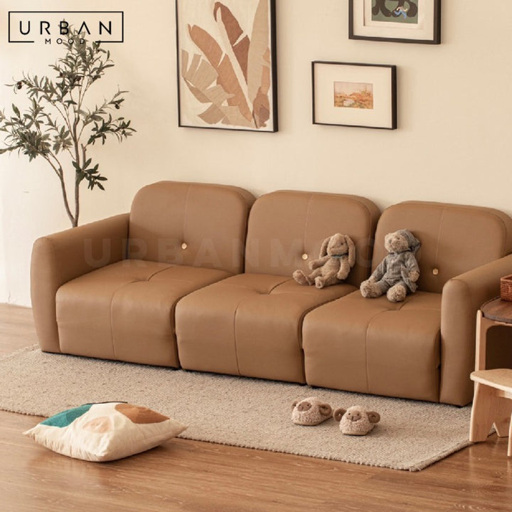 MOCCI Modern Leather Sofa Bed