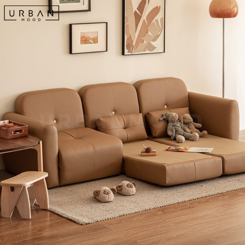 MOCCI Modern Leather Sofa Bed