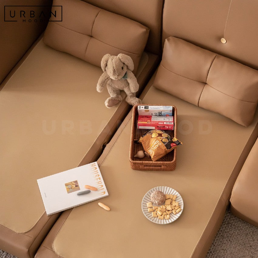 MOCCI Modern Leather Sofa Bed