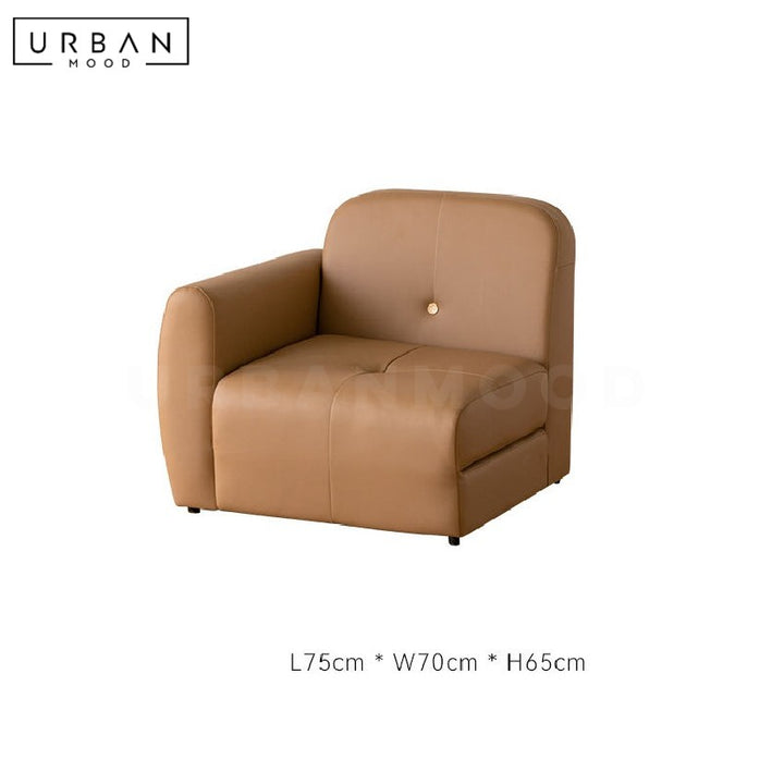 MOCCI Modern Leather Sofa Bed