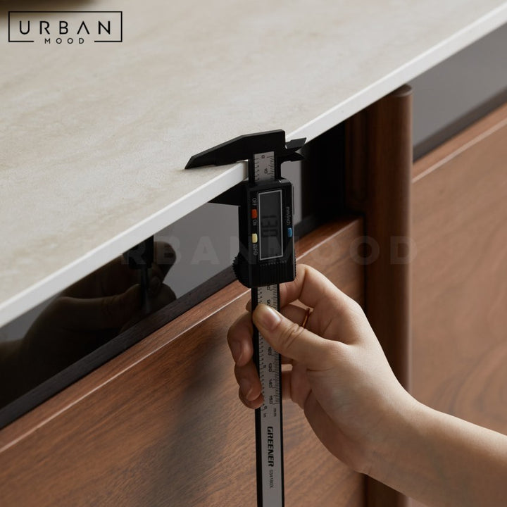 MOMEN Modern Solid Wood TV Console