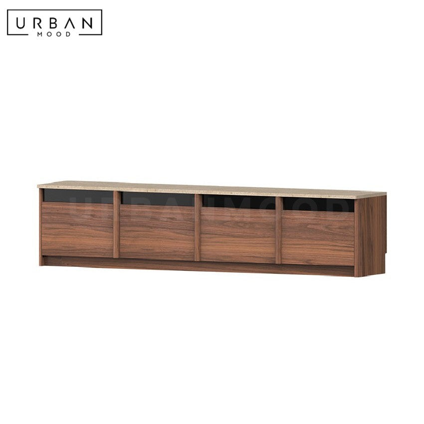 MOMEN Modern Solid Wood TV Console