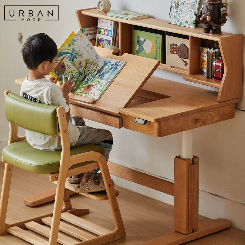 MONTREAL Modern Solid Wood Adjustable Study Table