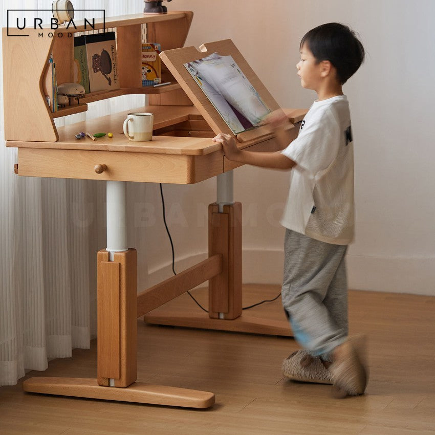 MONTREAL Modern Solid Wood Adjustable Study Table