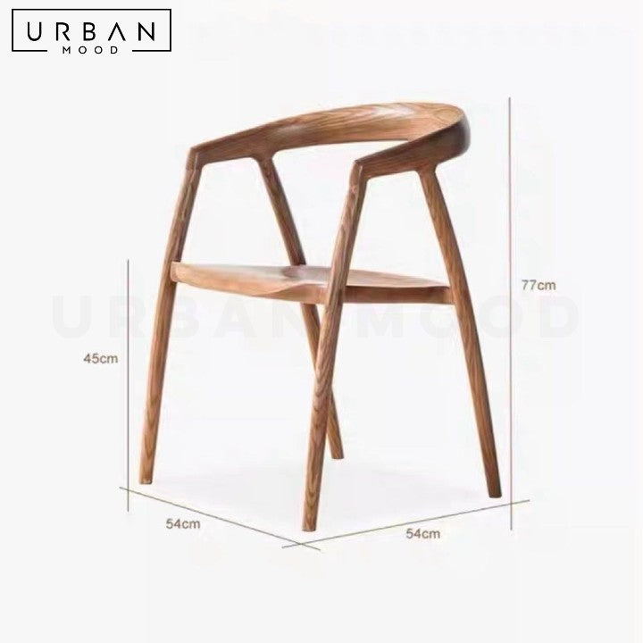 MORAGA Modern Solid Wood Dining Chair