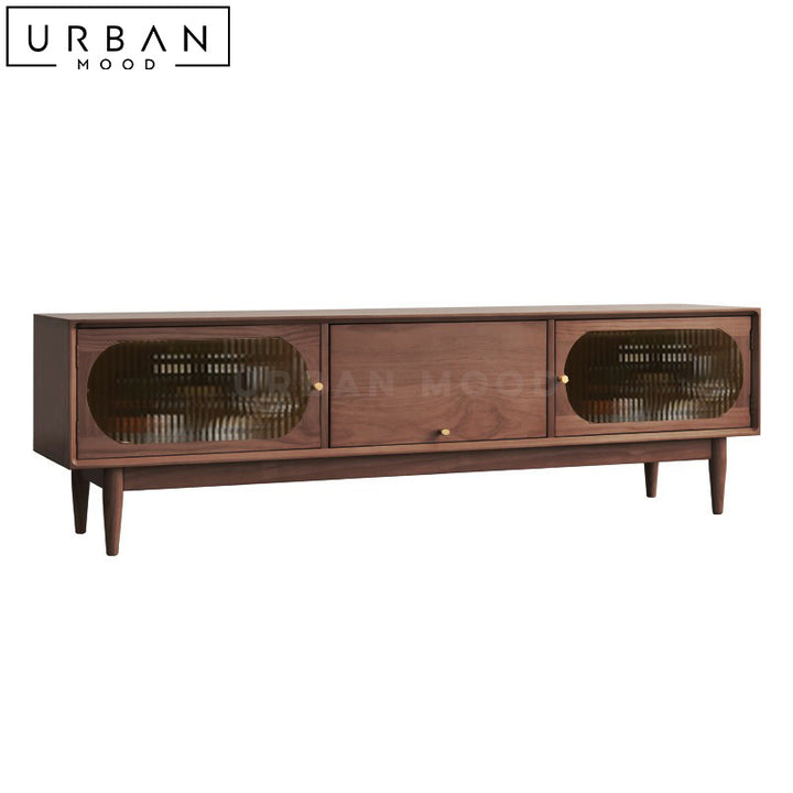 MORDE Japandi Rattan TV Console