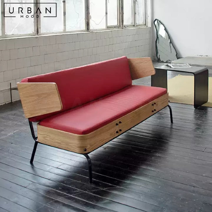 MORENO Industrial Leather Sofa