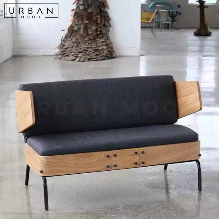 MORENO Industrial Leather Sofa