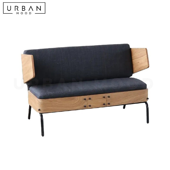 MORENO Industrial Leather Sofa