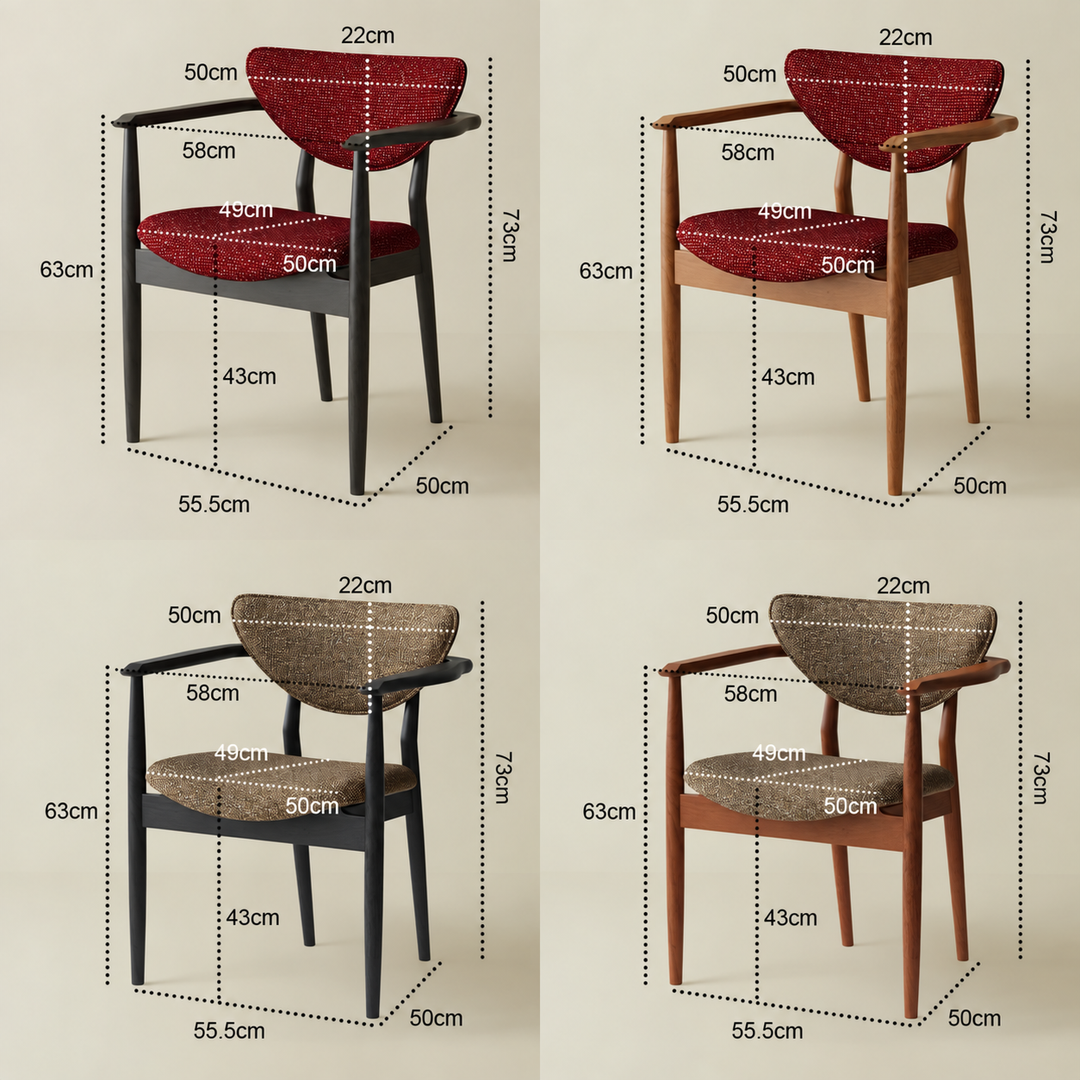 MORENS Modern Fabric Dining Chair - Urban Mood Singapore