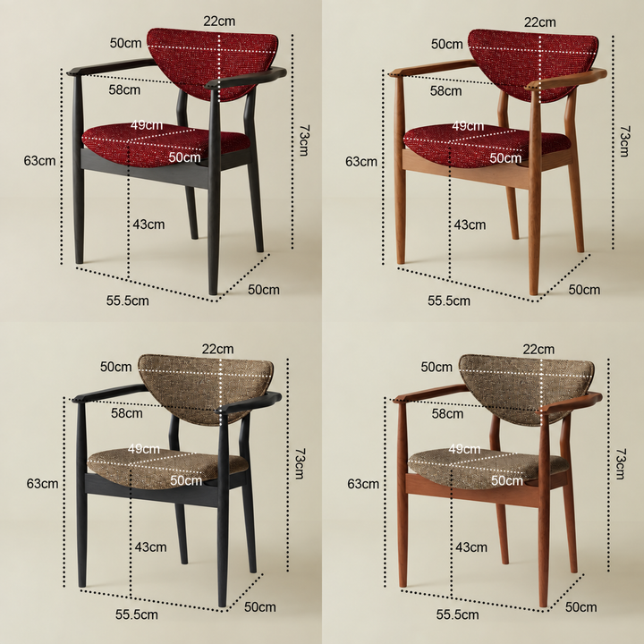 MORENS Modern Fabric Dining Chair - Urban Mood Singapore