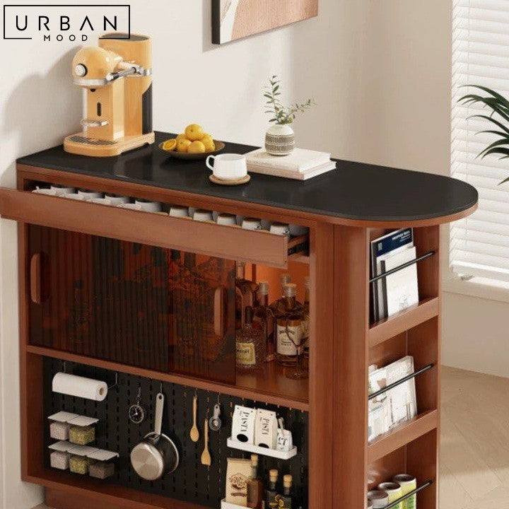 MORRISON Modern Solid Wood Bar Table